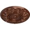 Ekena Millwork Whitman Ceiling Medallion (For Canopies up to 3 3/4"), Hand-Painted Copper Penny, 13"OD x 1 3/8"P CM13WHCPS - alternate 4
